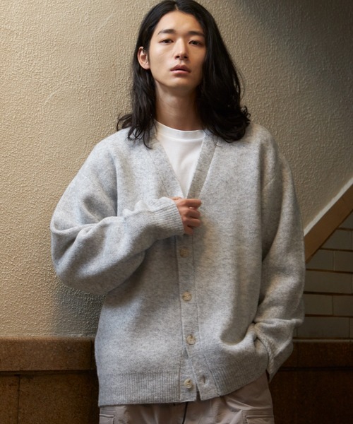 THE SHOP TK （ザ ショップ ティーケー ）の「◆スラウチカーディガン/ハグするニットシリーズ（カーディガン/ボレロ・メンズ・ブラウン系/ブルー/チャコールグレー/オフホワイト/ブルーグリーン・02/04/03）」の2枚目の写真