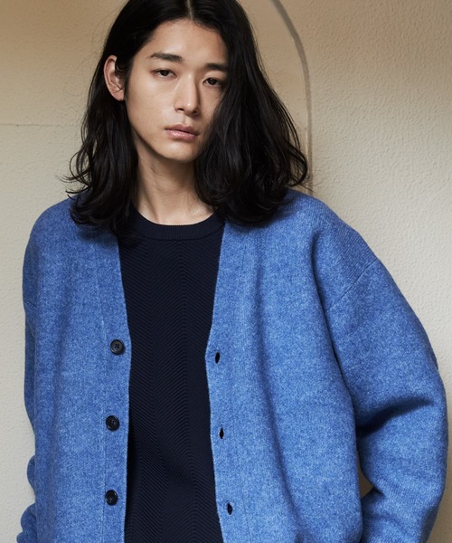 THE SHOP TK （ザ ショップ ティーケー ）の「◆スラウチカーディガン/ハグするニットシリーズ（カーディガン/ボレロ・メンズ・ブラウン系/ブルー/チャコールグレー/オフホワイト/ブルーグリーン・02/04/03）」の4枚目の写真