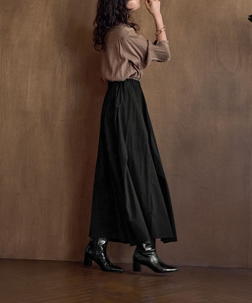 STYLE DELI（スタイルデリ）の「ドビーシャツ襟ブラウス（シャツ/ブラウス・レディース・レッド系その他/イエロー系その他/ブラウン系その他・M）」の6枚目の写真