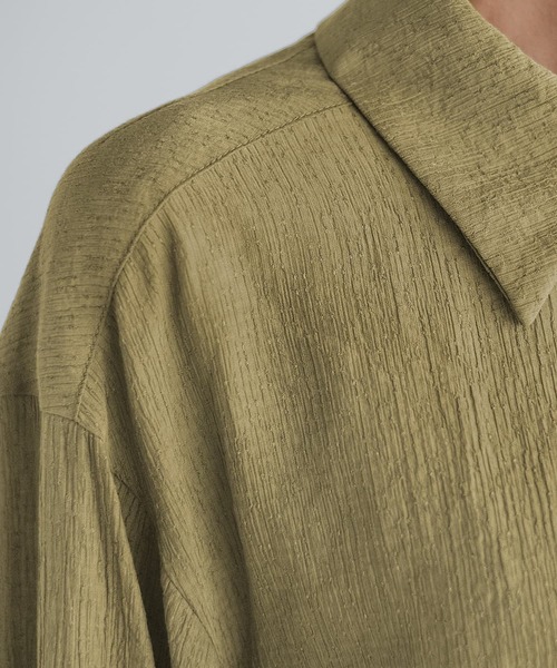 STYLE DELI（スタイルデリ）の「ドビーシャツ襟ブラウス（シャツ/ブラウス・レディース・レッド系その他/イエロー系その他/ブラウン系その他・M）」の17枚目の写真