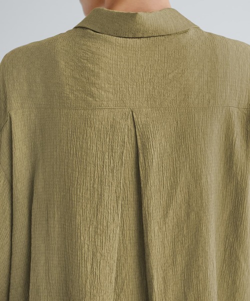 STYLE DELI（スタイルデリ）の「ドビーシャツ襟ブラウス（シャツ/ブラウス・レディース・レッド系その他/イエロー系その他/ブラウン系その他・M）」の19枚目の写真