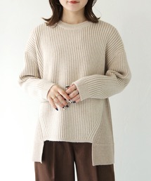 HER CLOSET | 【vingtrois】二重臼サイドデザインニット(ニット/セーター)