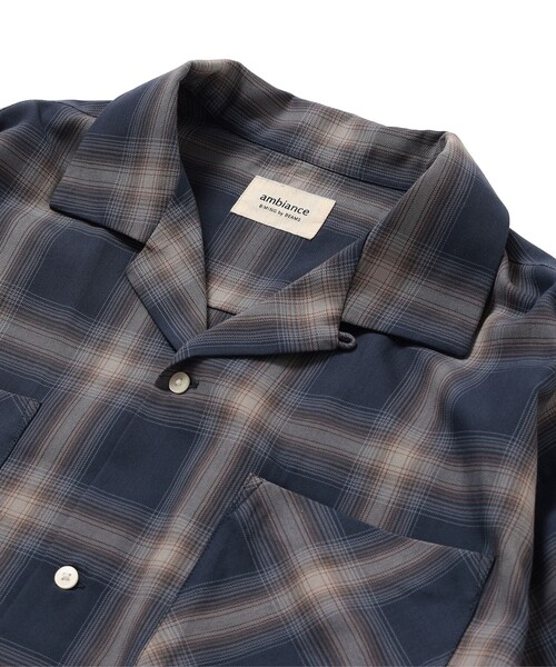 B:MING by BEAMS（ビーミングバイビームス）の「ambiance / TR Ombre Check Shirt（シャツ/ブラウス・メンズ・ブラウン/ブルー/オフホワイト・X-LARGE/LARGE/MEDIUM/SMALL）」の9枚目の写真