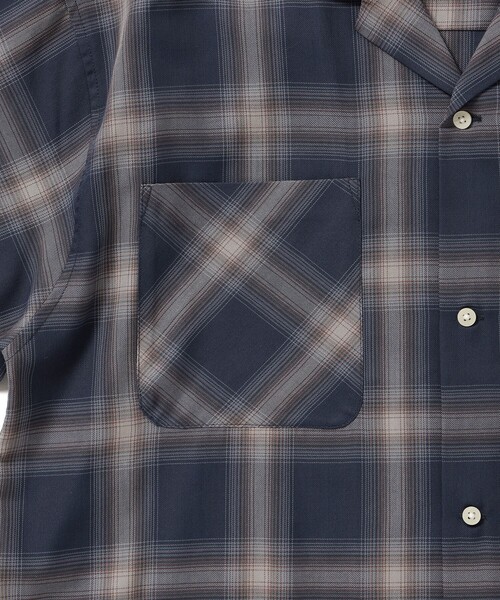 B:MING by BEAMS（ビーミングバイビームス）の「ambiance / TR Ombre Check Shirt（シャツ/ブラウス・メンズ・ブラウン/ブルー/オフホワイト・X-LARGE/LARGE/MEDIUM/SMALL）」の10枚目の写真