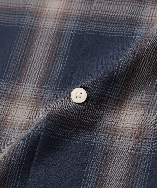 B:MING by BEAMS（ビーミングバイビームス）の「ambiance / TR Ombre Check Shirt（シャツ/ブラウス・メンズ・ブラウン/ブルー/オフホワイト・X-LARGE/LARGE/MEDIUM/SMALL）」の13枚目の写真