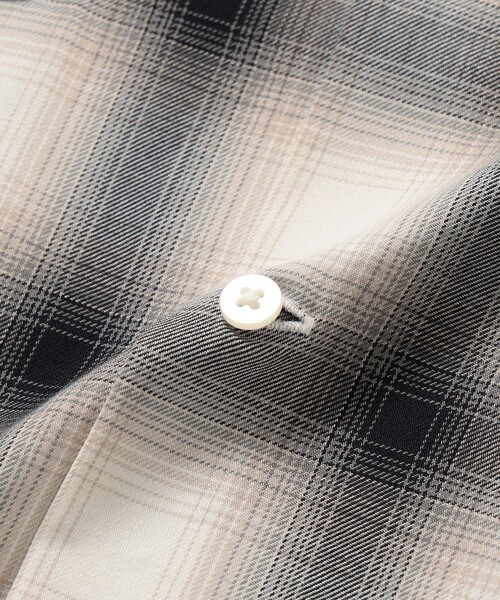 B:MING by BEAMS（ビーミングバイビームス）の「ambiance / TR Ombre Check Shirt（シャツ/ブラウス・メンズ・ブラウン/ブルー/オフホワイト・X-LARGE/LARGE/MEDIUM/SMALL）」の16枚目の写真