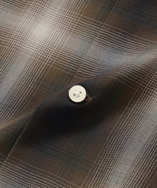 B:MING by BEAMS（ビーミングバイビームス）の「ambiance / TR Ombre Check Shirt（シャツ/ブラウス・メンズ・ブラウン/ブルー/オフホワイト・X-LARGE/LARGE/MEDIUM/SMALL）」の19枚目の写真