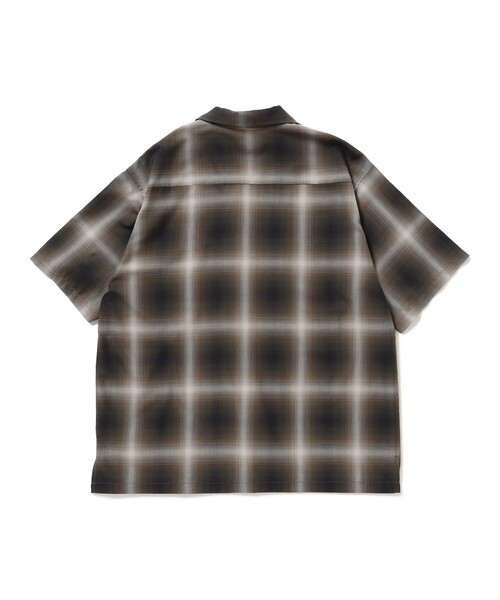 B:MING by BEAMS（ビーミングバイビームス）の「ambiance / TR Ombre Check Shirt（シャツ/ブラウス・メンズ・ブラウン/ブルー/オフホワイト・X-LARGE/LARGE/MEDIUM/SMALL）」の4枚目の写真