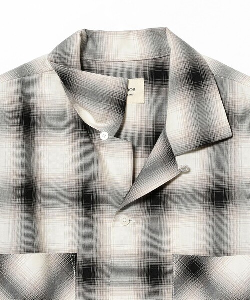 B:MING by BEAMS（ビーミングバイビームス）の「ambiance / TR Ombre Check Shirt（シャツ/ブラウス・メンズ・ブラウン/ブルー/オフホワイト・X-LARGE/LARGE/MEDIUM/SMALL）」の21枚目の写真