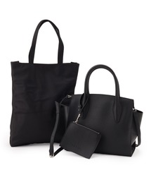 INDIVI | 【合皮／マルチWAY／サブバック付】ミニショルダーバッグ(ショルダーバッグ)