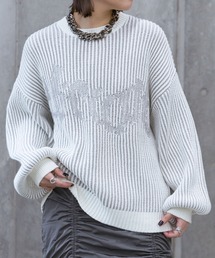 PAGEBOY | ストライプロゴニットプルオーバー(ニット/セーター)