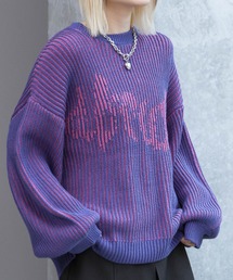 PAGEBOY | ストライプロゴニットプルオーバー(ニット/セーター)