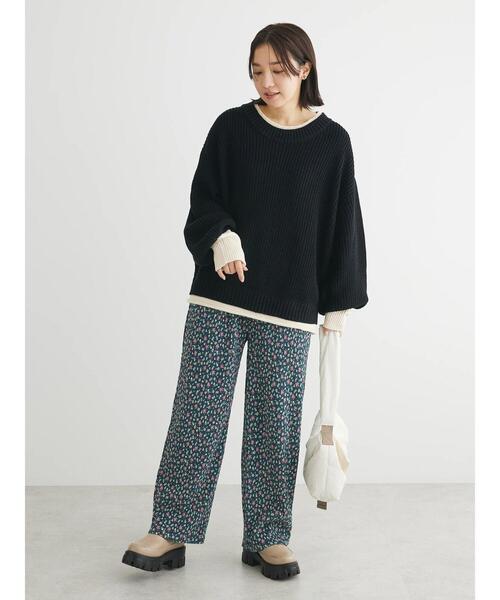 Sugar spoon（シュガースプーン）の「・SUGAR　SPOON　コバナプリーツベロアパンツ（その他パンツ・レディース・ブルー/ブラック/アイボリー・FREE）」の10枚目の写真