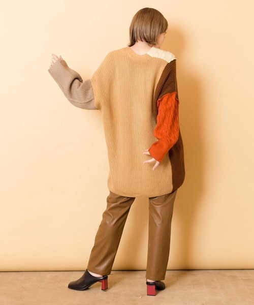 「OSMOSIS」 ニットカーディガン ONE SIZE ベージュ レディース OSMOSIS（オズモーシス）の「【loaf】ニットカーディガン
