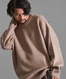 CavariA（キャバリア）の「『CavariA/キャバリア』無地モヘアタッチクルー長袖ニット（ニット/セーター）」