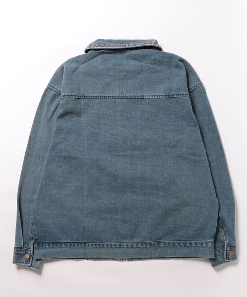 HOOK(フック)の「ハワイ刺繍ウォッシュデニムジャケット(デニムジャケット・メンズ・ブルー・L/M/XL)」の11枚目の写真