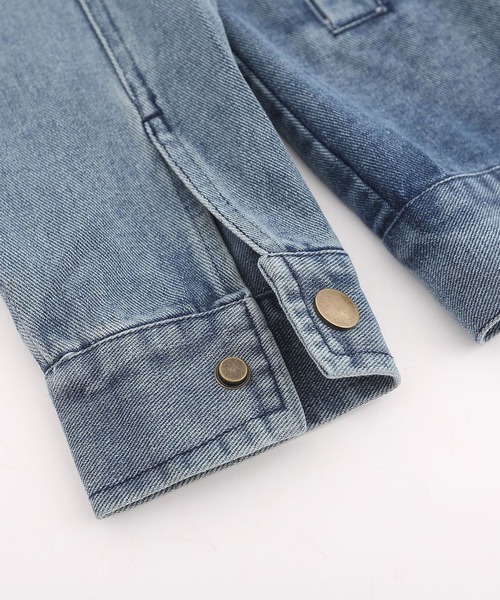 HOOK(フック)の「ハワイ刺繍ウォッシュデニムジャケット(デニムジャケット・メンズ・ブルー・L/M/XL)」の9枚目の写真