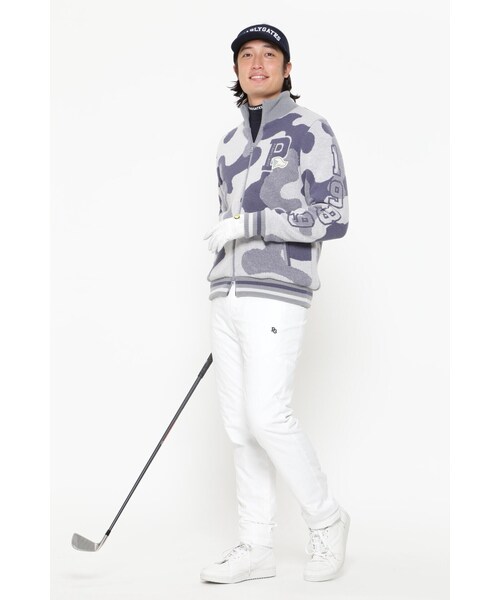 PEARLY GATES】ナイロンストレッチロゴジャガード 中綿パンツ