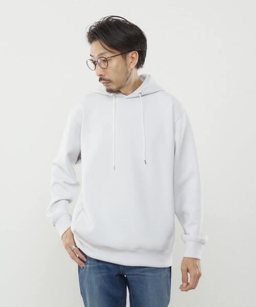 MEN'S MELROSE（メンズメルローズ）の「ミリオラメントWエアーフーディ（パーカー・メンズ・ラベンダー/ブルー/ライトグレー/イエロー・3/4）」の2枚目の写真