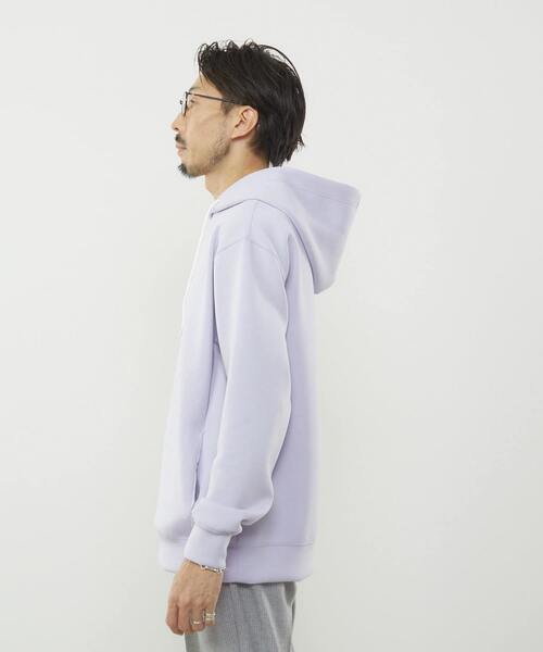 MEN'S MELROSE（メンズメルローズ）の「ミリオラメントWエアーフーディ（パーカー・メンズ・ラベンダー/ブルー/ライトグレー/イエロー・3/4）」の6枚目の写真