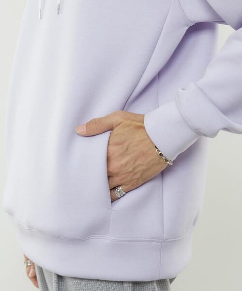 MEN'S MELROSE（メンズメルローズ）の「ミリオラメントWエアーフーディ（パーカー・メンズ・ラベンダー/ブルー/ライトグレー/イエロー・3/4）」の11枚目の写真