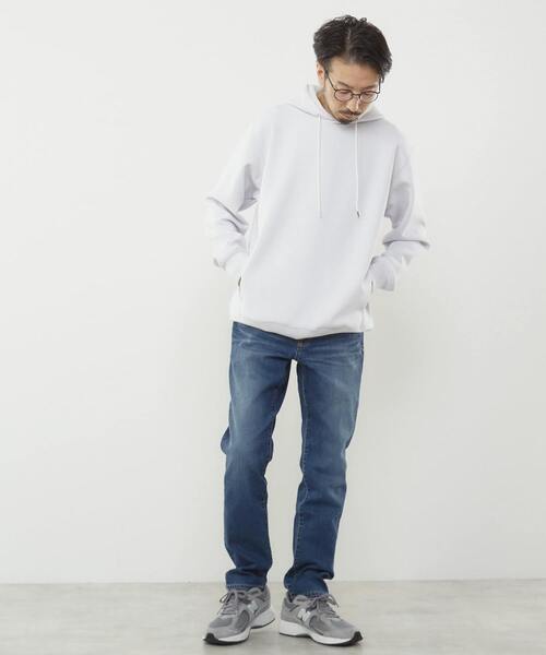 MEN'S MELROSE（メンズメルローズ）の「ミリオラメントWエアーフーディ（パーカー・メンズ・ラベンダー/ブルー/ライトグレー/イエロー・3/4）」の22枚目の写真