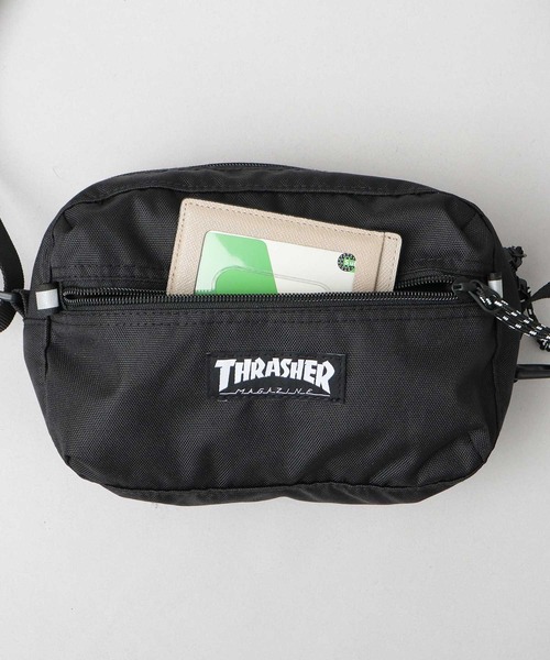 THRASHER（スラッシャー）の「撥水加工 横型 ミニショルダーポーチ BENCHMARKシリーズ（ショルダーバッグ・メンズ・ブラック・FREE）」の13枚目の写真