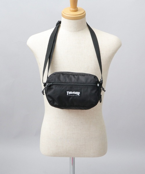 THRASHER（スラッシャー）の「撥水加工 横型 ミニショルダーポーチ BENCHMARKシリーズ（ショルダーバッグ・メンズ・ブラック・FREE）」の17枚目の写真
