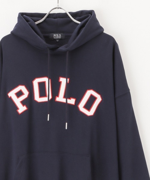 POLO BCS(ポロ ビーシーエス)の「POLO BCS ロゴツイルワッペンプルパーカー(パーカー・メンズ・ホワイト/ブラック/ネイビー・L/XL/M)」の3枚目の写真