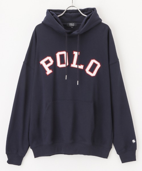 POLO BCS(ポロ ビーシーエス)の「POLO BCS ロゴツイルワッペンプルパーカー(パーカー・メンズ・ホワイト/ブラック/ネイビー・L/XL/M)」の4枚目の写真