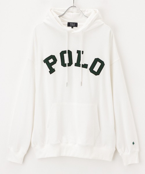 POLO BCS(ポロ ビーシーエス)の「POLO BCS ロゴツイルワッペンプルパーカー(パーカー・メンズ・ホワイト/ブラック/ネイビー・L/XL/M)」の6枚目の写真