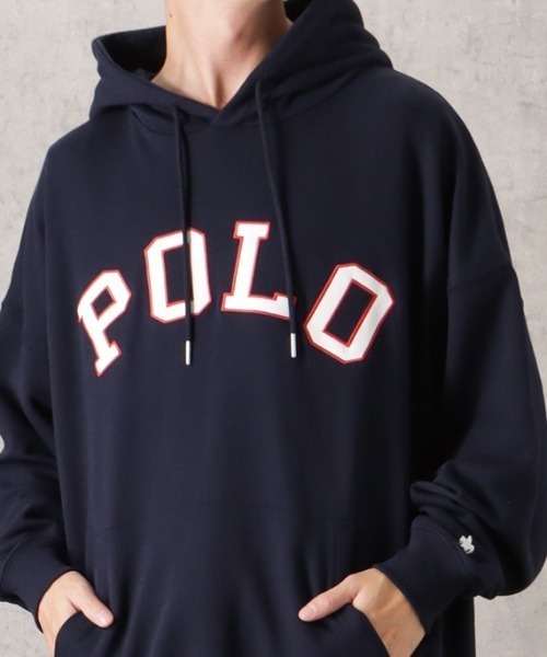 POLO BCS(ポロ ビーシーエス)の「POLO BCS ロゴツイルワッペンプルパーカー(パーカー・メンズ・ホワイト/ブラック/ネイビー・L/XL/M)」の5枚目の写真