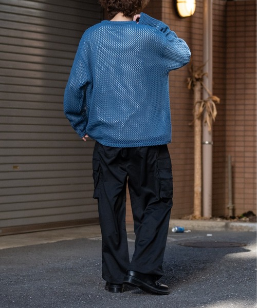 JOHN'S CLOSET（ジョンズクローゼット）の「【13】ナチュラルストレッチ オーバーカーゴパンツ（カーゴパンツ・メンズ・ブラック/オフホワイト/オリーブ/グレー・MEDIUM/LARGE）」の8枚目の写真