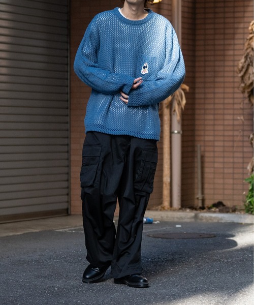 JOHN'S CLOSET（ジョンズクローゼット）の「【13】ナチュラルストレッチ オーバーカーゴパンツ（カーゴパンツ・メンズ・ブラック/オフホワイト/オリーブ/グレー・MEDIUM/LARGE）」の10枚目の写真