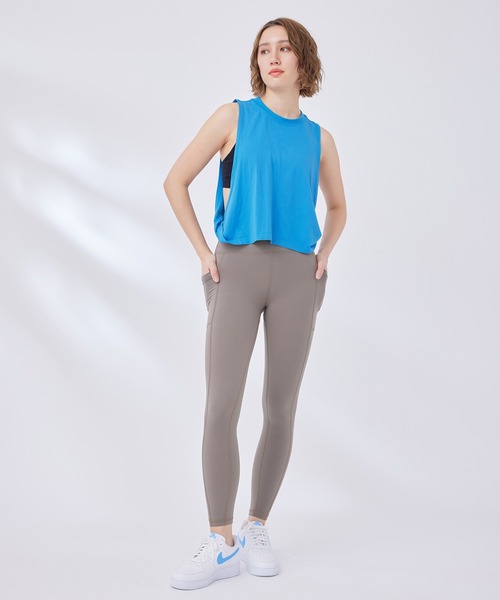 Spiritual Gangster（スピリチュアルギャングスター）の「【SPIRITUAL GANGSTER】ドリフターシームレスタンクトップ（タンクトップ・レディース・ブラック/ネイビー・S）」の21枚目の写真