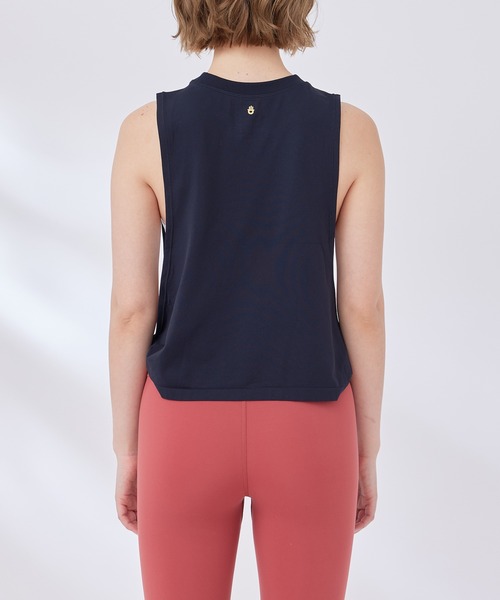 Spiritual Gangster（スピリチュアルギャングスター）の「【SPIRITUAL GANGSTER】ドリフターシームレスタンクトップ（タンクトップ・レディース・ブラック/ネイビー・S）」の12枚目の写真