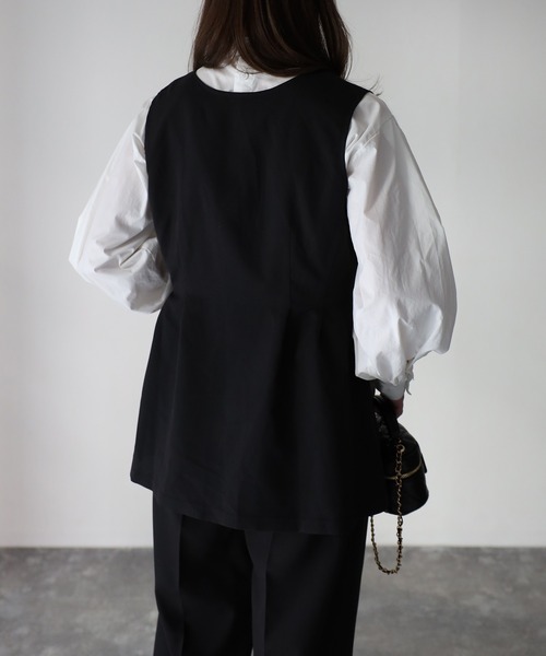 Riberry（リベリー）の「【セットアップ可】ペプラムベスト（ベスト・レディース・ブラック/グレー・FREE）」の14枚目の写真