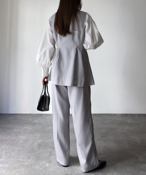 Riberry（リベリー）の「【セットアップ可】ペプラムベスト（ベスト・レディース・ブラック/グレー・FREE）」の20枚目の写真