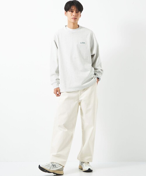 green label relaxing(グリーンレーベルリラクシング)の「シグネチャーデニム ワイド ノープリーツ パンツ(デニムパンツ・メンズ・ホワイト/ブラック・S/M/L)」の4枚目の写真