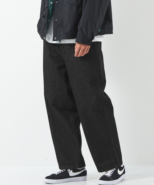green label relaxing(グリーンレーベルリラクシング)の「シグネチャーデニム ワイド ノープリーツ パンツ(デニムパンツ・メンズ・ホワイト/ブラック・S/M/L)」の10枚目の写真