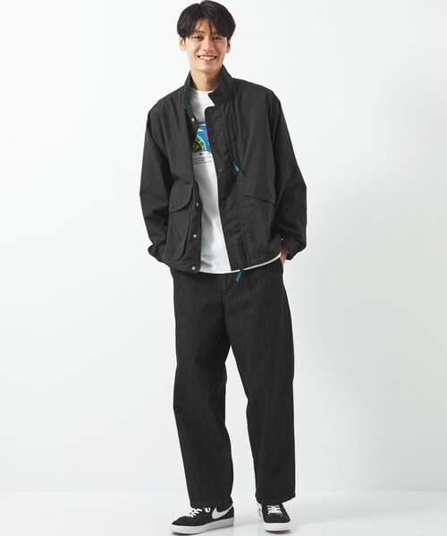 green label relaxing(グリーンレーベルリラクシング)の「シグネチャーデニム ワイド ノープリーツ パンツ(デニムパンツ・メンズ・ホワイト/ブラック・S/M/L)」の12枚目の写真