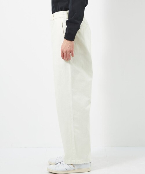 green label relaxing(グリーンレーベルリラクシング)の「シグネチャーデニム ワイド ノープリーツ パンツ(デニムパンツ・メンズ・ホワイト/ブラック・S/M/L)」の8枚目の写真