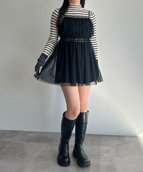 apres jour mignon(アプレジュールミニョン)の「チュールビスチェ【ZOZOTOWN限定アイテム】(ベスト・レディース・チャコールグレー/ブラック・フリー/X-LARGE)」の16枚目の写真