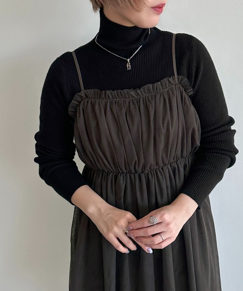 apres jour mignon(アプレジュールミニョン)の「チュールビスチェ【ZOZOTOWN限定アイテム】(ベスト・レディース・チャコールグレー/ブラック・フリー/X-LARGE)」の17枚目の写真