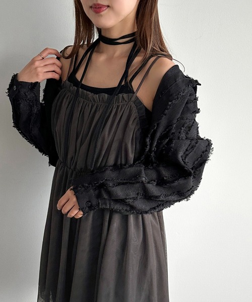 【美品】コムデギャルソンチュールベスト 黒 XS 限定フリルモード COMME des GARCONS コムコム コムデギャルソンCOMME フロントチュール