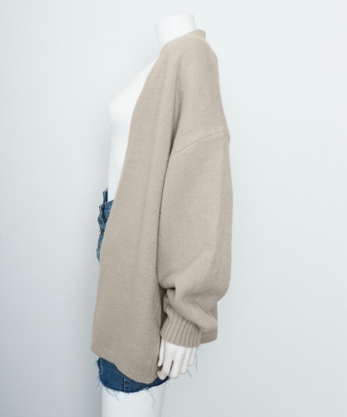 Miniministore(ミニミニストア)の「トッパーカーディガン ニット 秋冬羽織り(カーディガン/ボレロ・レディース・ベージュ/ダークグレー・FREE)」の18枚目の写真