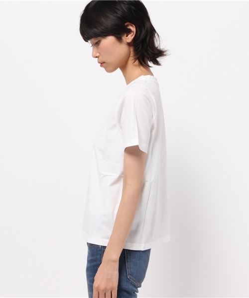 OUTLET(アウトレット)の「【mystic】ロゴTシャツ(Tシャツ/カットソー・レディース・グレー/オフホワイト/ネイビー・FREE)」の5枚目の写真
