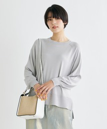 INED CLARO | 【AIが導いた春ニット】ヴィスコースエステルクルーネックニット(ニット/セーター)