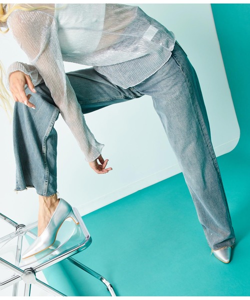 Settimissimo（セッティミッシモ）の「メタリック ポインテッドパンプス（パンプス・レディース・シルバー/ブラック・L/M/S）」の9枚目の写真