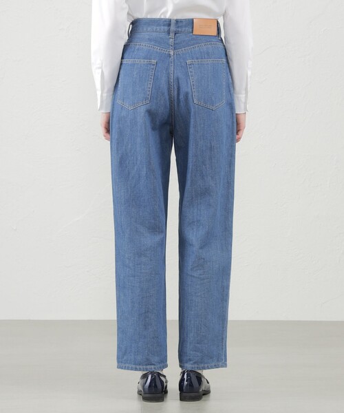 MACKINTOSH PHILOSOPHY（ﾏｯｷﾝﾄｯｼｭ ﾌｨﾛｿﾌｨｰ）の「コットンリネンデニムパンツ（デニムパンツ・レディース・ダークネイビー/ブルー・36/38）」の8枚目の写真